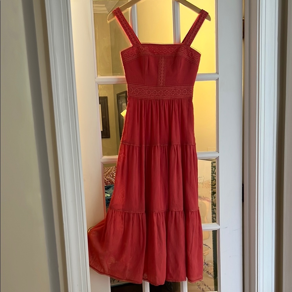Forever New Coral Maxi Dress